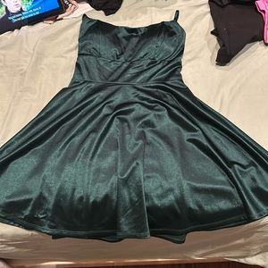 Emerald green formal dress